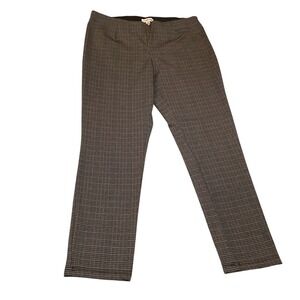 Calvin‎ Klein Plaid Ankle Pants Women's Size 14 Career Stretch Business Casual